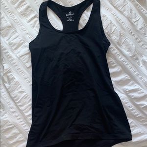 Black athletic Razorback tank